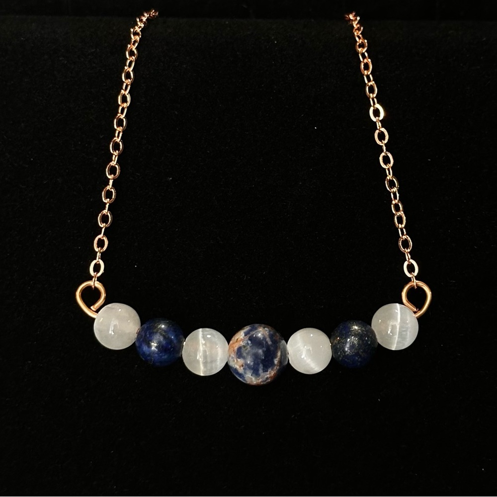 Authentic Crystal Necklace: Voice Your Truth - Open the Throat Chakra